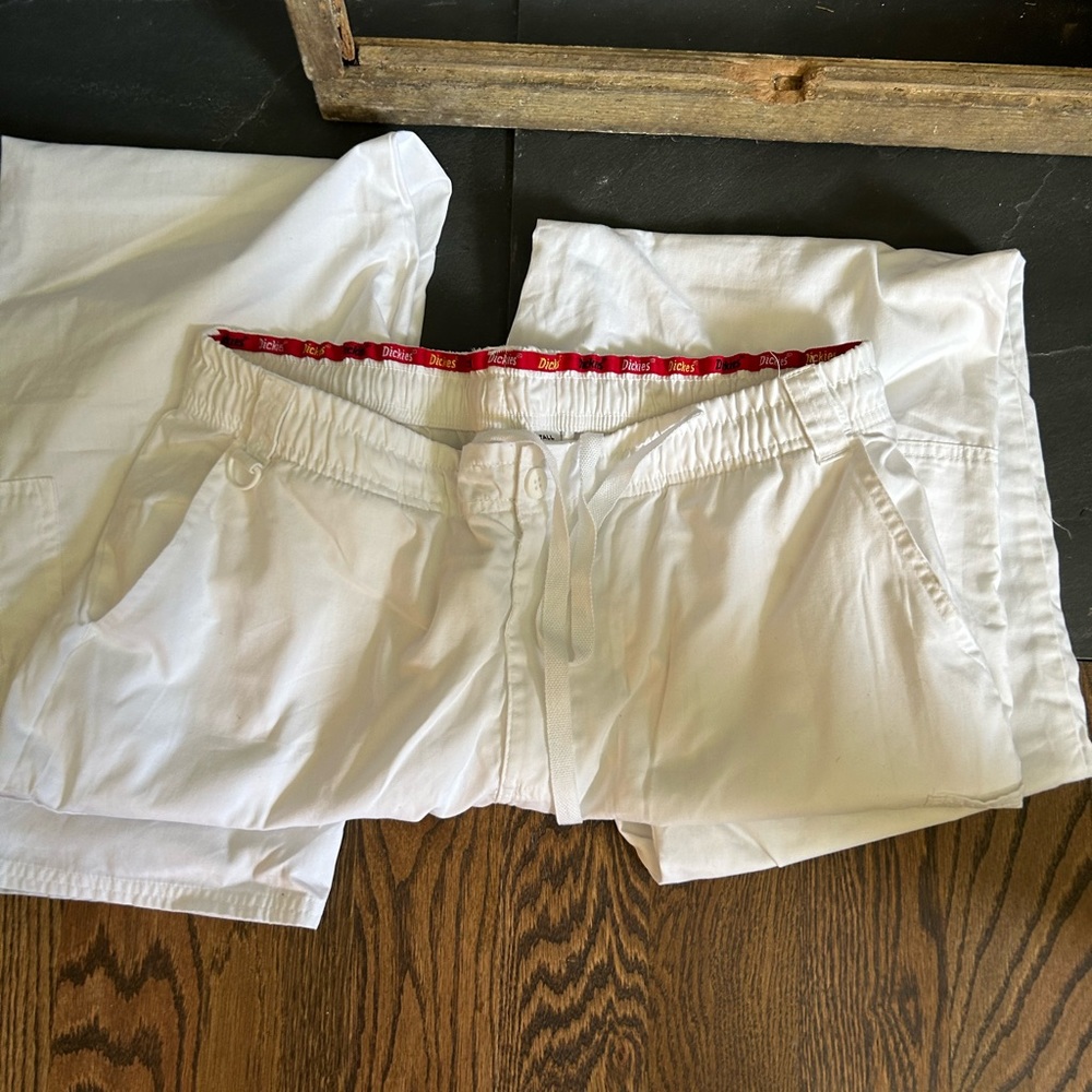 White dickes wide leg pant